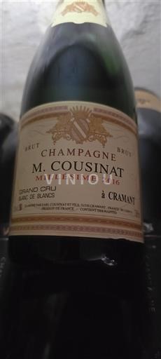 Shampanjë Grand Cru M. Cousinat 2016