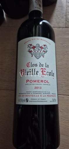 Bordo Pomerol Clos de la Vieille Ecole 2013