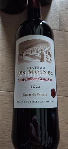 Bordoja Saint-Émilion Grand Cru Grand Cru Château Les Moines du Prieuré 2022