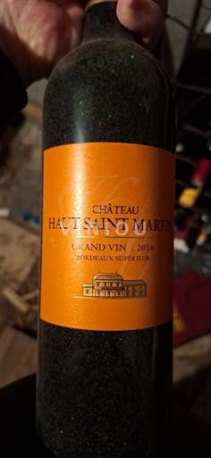 Bordeaux Bordeaux supérieur Château Haut Saint Martin 2016