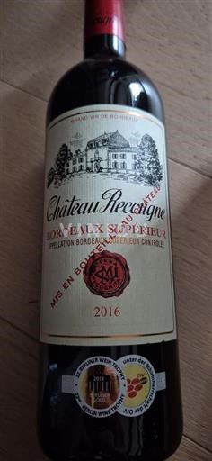 Bordo Bordo superior Château Recogne 2016