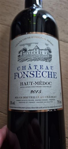 Bordo Haut-Médoc Château Fonsèche 2015