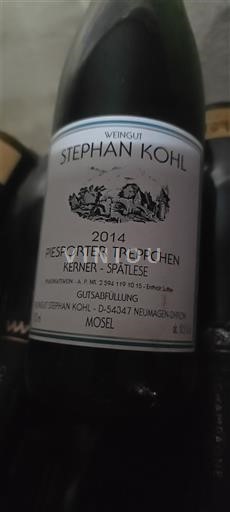 Mosel Nespecificirano Weingut Stephan Kohl Piesporter Treppchen Kerner Spätlese 2014