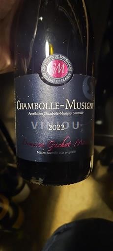 Burgundy Chambolle-Musigny Domaine Gachot-Monot 2022
