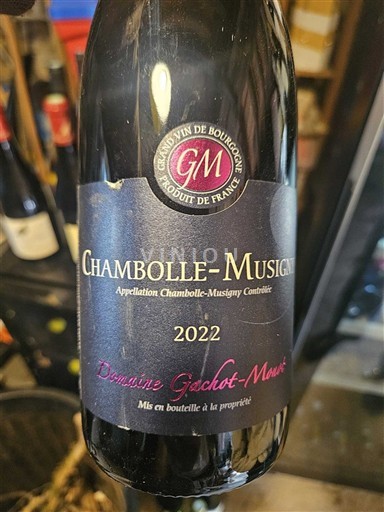 Burgund Chambolle-Musigny Domaine Gachot-Monot 2022