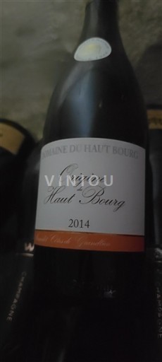 Loiredalen Ospecificerad Domaine Haut Bourg Origine Haut Bourg 2014
