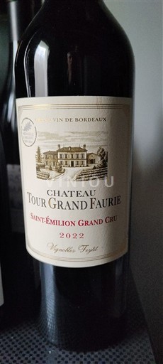 Bordoja Saint-Émilion Grand Cru Grand Cru Château Tour Grand Faurie 2022