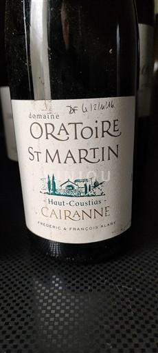 Vale do Ródano Cairanne Domaine Oratoire Saint Martin Haut-Coustias 2013