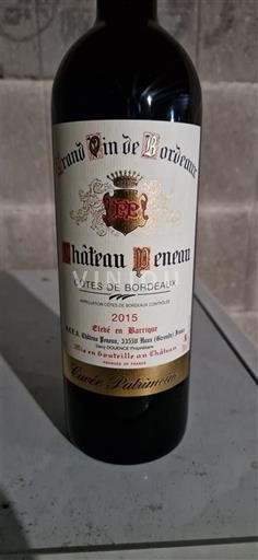 Bordoja Cotes-de-Bordeaux Château Peneau Rubinum 2015