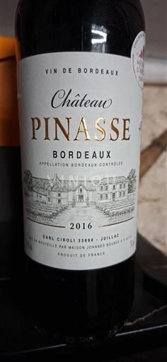 Bordo Château Pinasse 2016