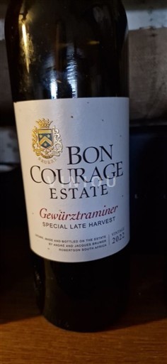Долина Бреде Робертсон Bon Courage Estate Gewürztraminer Special Late Harvest 2022