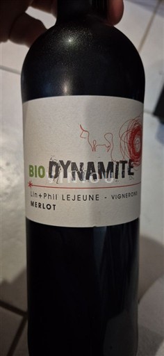 Burdeos Bordeaux Lin  Phil Lejeune Biodynamite 2018