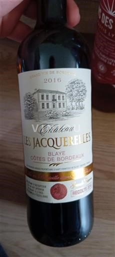 Bordeaux Blaye-Côtes-de-Bordeaux Château Les Jacquelines 2016