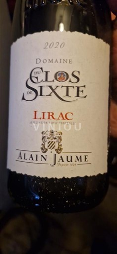 Lugina e Ronës Lirac Domaine Clos de Sixte 2020