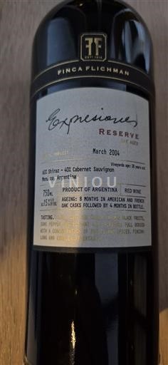 Mendoza Finca Flichman Expresiones Reserve 2004