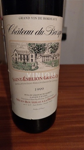 Burdeos Saint-Émilion Gran Cru Château Baspurin 1999
