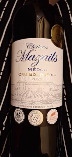 Bordeaux Médoc Château Mazails 2022