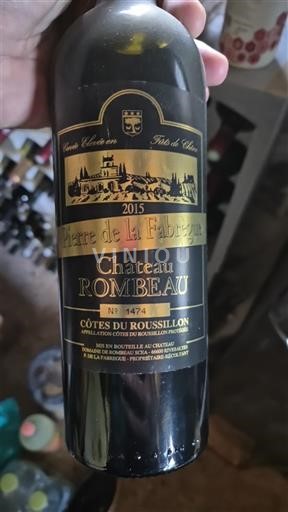 Rusijon Кот дю Русијон Château Rombeau Pierre de la Fabregue 2015