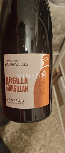 Rhônevallei Rasteau Domaine Escaravailles Argilla Ad Argillam Niet-geïntegreerd