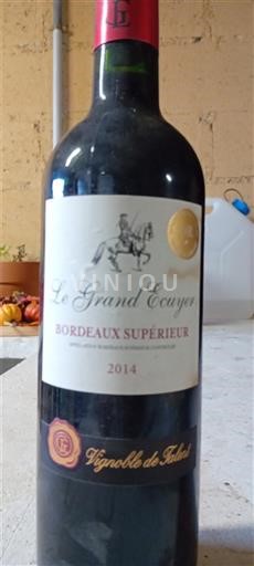 Burdeos Bordeaux superior Vignoble de Hulst Le Grand Ecuyer 2014