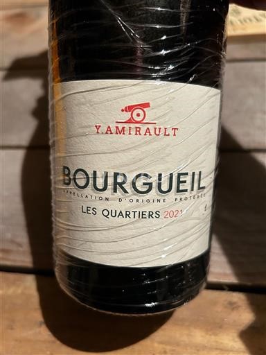 Loiredalen Bourgueil Y. Amirault Les Quartiers 2021