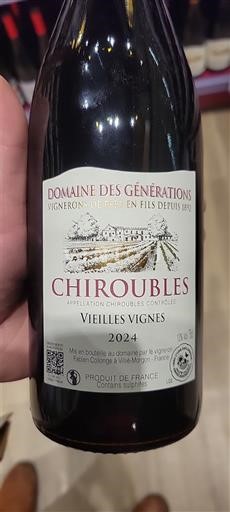 Beaujolais Chiroubles Domaine Générations Vieilles Vignes 2024