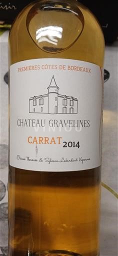Bordoja Premières-côtes-de-bordeaux Château Gravelines Carrat 2014