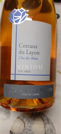 Viner Blanc moelleux Clos des Bâtes Domaine Bleuces 2015 Frankrike Loiredalen Coteaux-du-Layon AOC