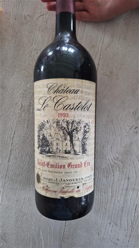 Bordoja Saint-Émilion Grand Cru Grand Cru Château Le Castelot 1993