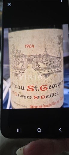 Bordoja Saint-Georges-Saint-Émilion Château St. Georges 1964