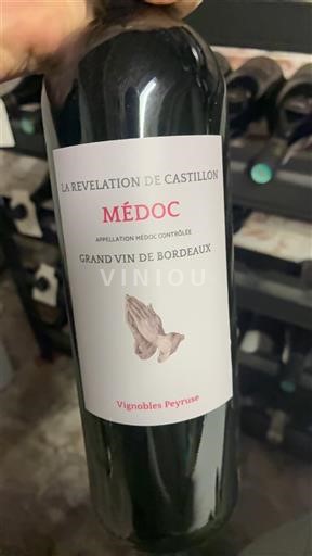 Bordeaux Médoc Vignobles Peyruse La Révélation de Castillon 2019