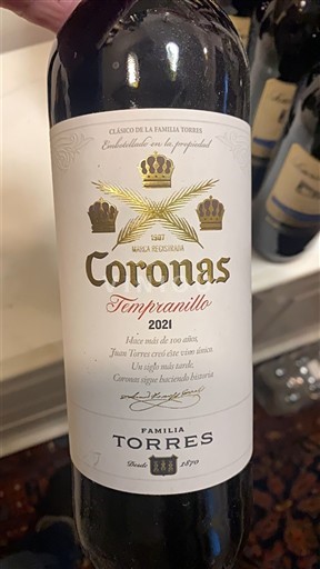 Katalonja E paspecifikuar Familia Torres Coronas Tempranillo 2021