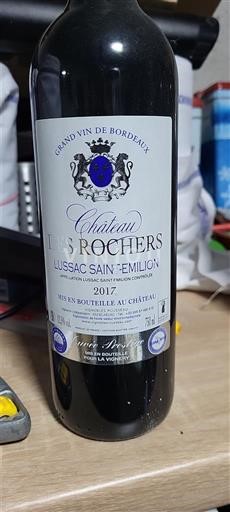Bordeaux Lussac-Saint-Émilion Château 3 Rochers 2017