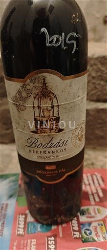 Сексард Nespecificirano Mészáros Pál Bodzásí Kékfrankos 2019