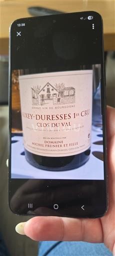 Burgundi Auxey-Duresses Premier Cru Domaine Michel Prunier et Fille Clos du Val Jo Viti