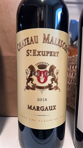 Bordeaux Margaux Grand Cru Château Malescot Saint-Exupéry 2018