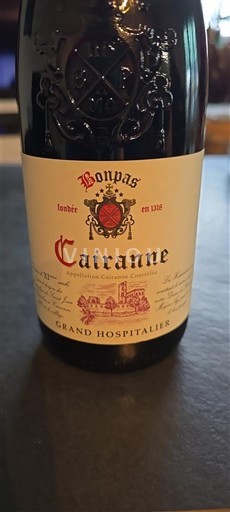 Vale do Ródano Cairanne Bonpas Grand Hospitalier Não Sazonado