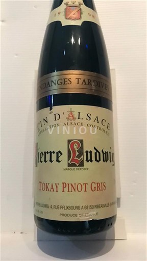 Алзас Аласас Vendanges Tardives Pierre Ludwig 1999