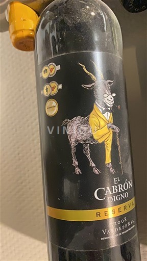 Kastilja-Mança Valdepenas El Cabrón Digno Reserva 2008