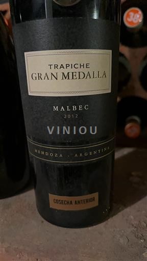 Mendoza Trapiche Gran Medalla 2012