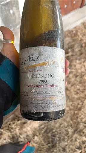 Alsace Riesling Vendanges Tardives Domaine Runner 2003