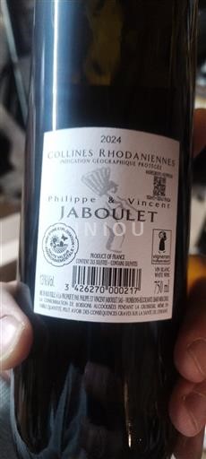 Вина Blanc sec Viognier Philippe & Vincent Jaboulet 2024 Франція Альпи та Ронські землі Ронські пагорби IGP