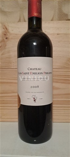 Bordo Сент-Емилион Гранд Кру Grand Cru Château Clos Saint Emilion Philippe 2008