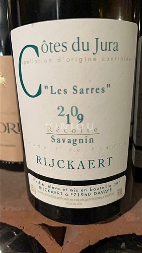 Žura Кот д'Жура Rijckaert Les Sarres 2019