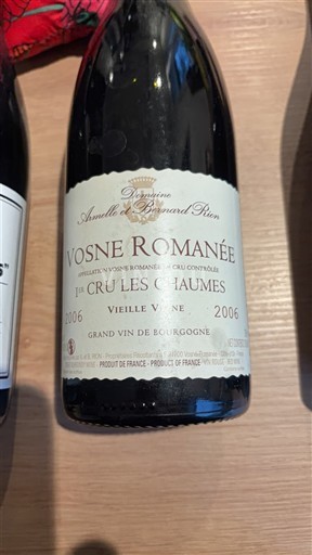 Burgundi E paspecifikuar Premier Cru Domaine Armelle et Bernard Rion 1er Cru Les Chaumes Vieille Vigne 2006