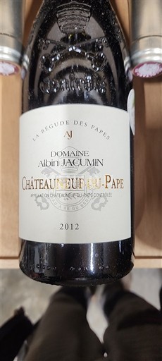 Lugina e Ronës Châteauneuf-du-Pape Domaine Albin Jacumin La Begude des Papes 2012