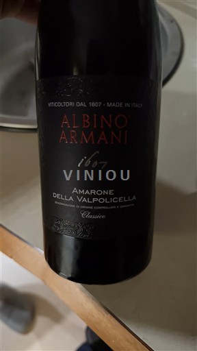 Veneto Амароне дела Валполичела Albino Armani 1607 2019