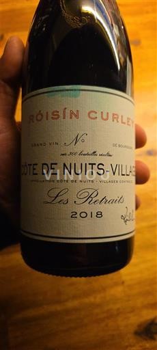 Burgundi Côte de nuits fshatra Roisin Curley Les Retraits 2018