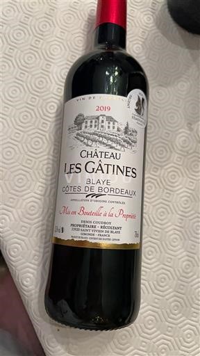 Bordo Blaje-kote-de-Bordo Château Les Gâtines 2019