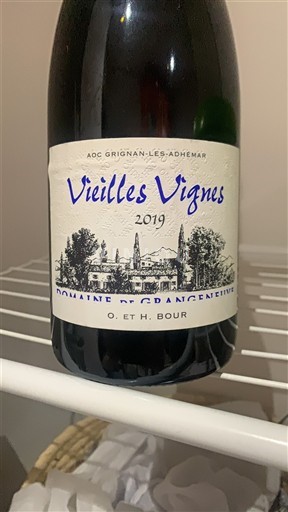 Vine Rouge sec Vieilles Vignes Domaine Grangeneuve 2019 Frankrig Rhône-dalen Grignan-les-Adhémar AOC
